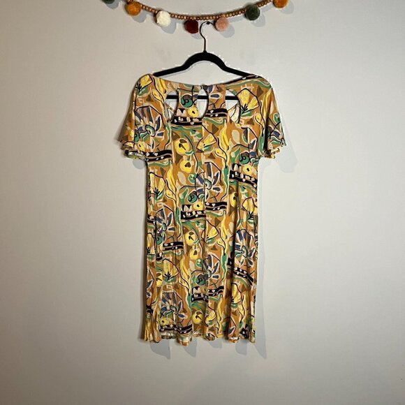 Anthropologie Vanessa Virginia colorful patterned abstract dress - Picture 4 of 5